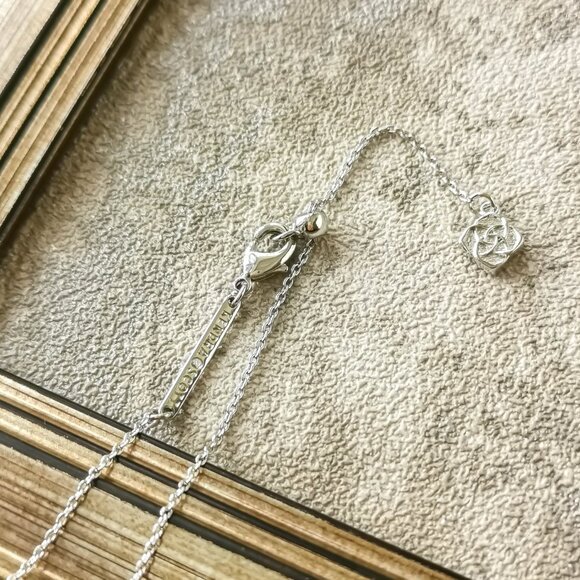 Kendra Scott Juliette Silver White Crystal Necklace - Picture 3 of 3